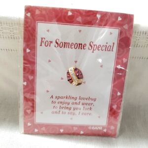 Vintage Ganz Sparkling Lady Bug Pin